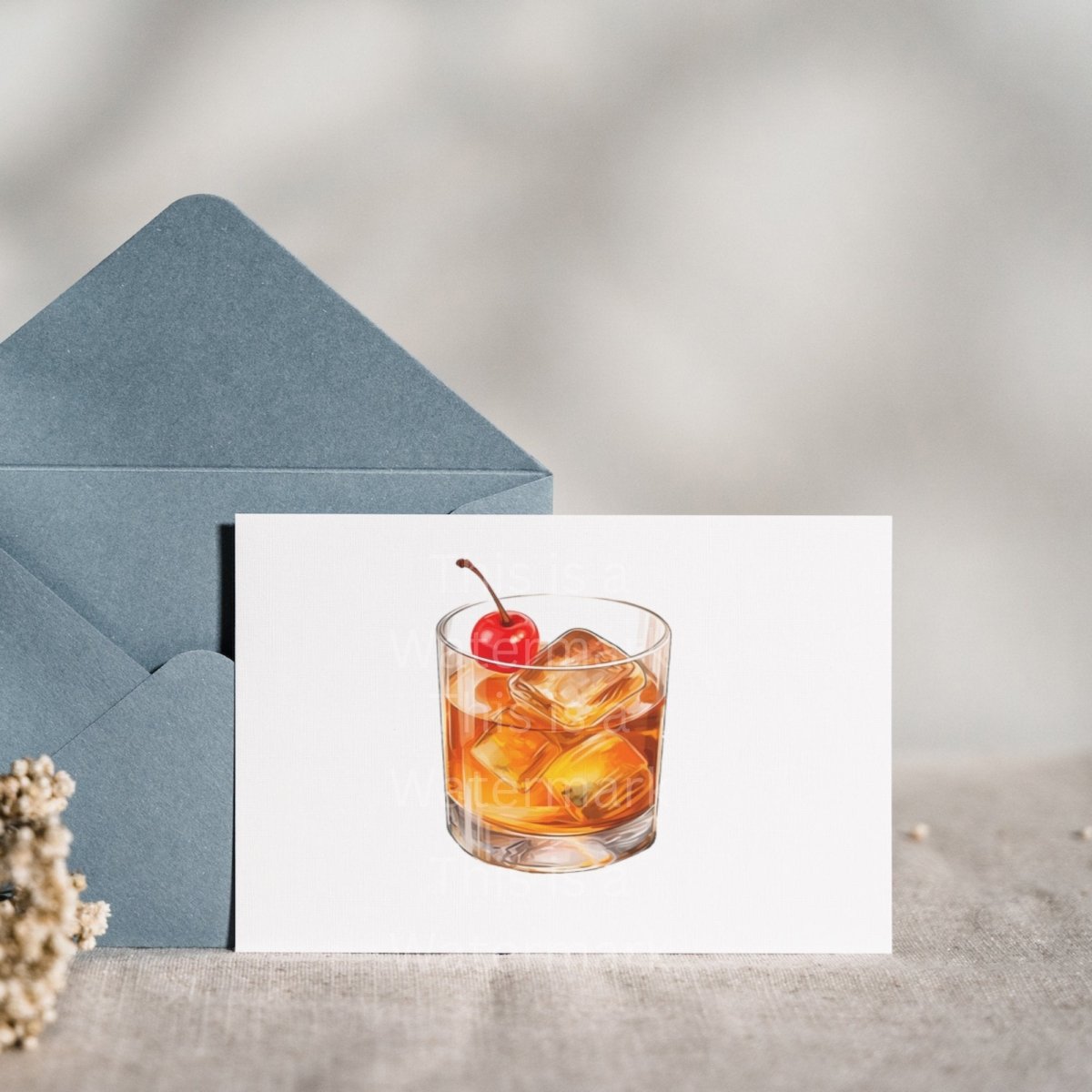 Old Fashioned Cocktail 6x PNG Clip Art Bundle Classic Summer Cocktail Menu Clipart Digital Illustraions Spirits Summer Beverages Art - Everything Pixel