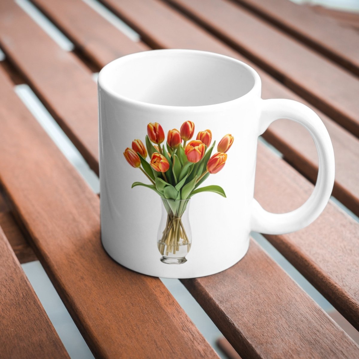 Orange Tulips in Vase 6+6 PNG Clipart Bundle, Transparent Background, Photorealistic - Everything Pixel