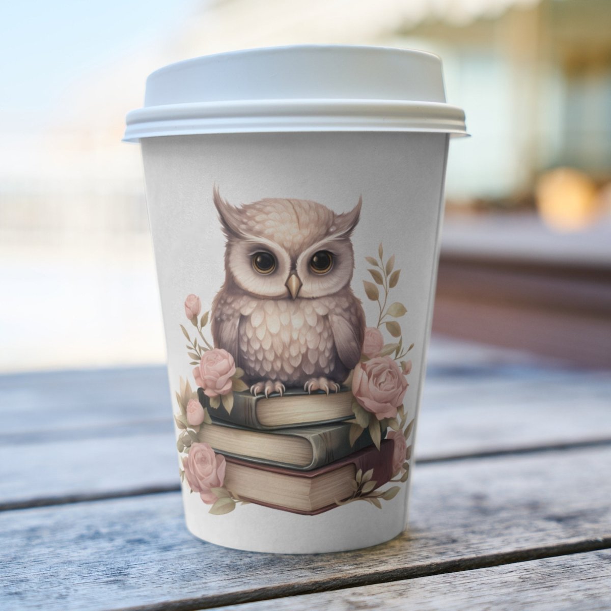 Owl on Stack of Books Clipart 7+7 High Quality PNGs Bundle Boho Card Making Tumbler Clip Art Digital Paper Craft Scrapbook Animal Design - Everything Pixel