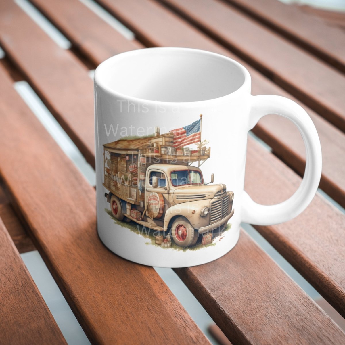 Patriotic Vintage Truck PNG Clip Art Bundle Sublimation Tumbler Design 4th of July Card Making Shirt Design Independence Day Clipart - Everything Pixel