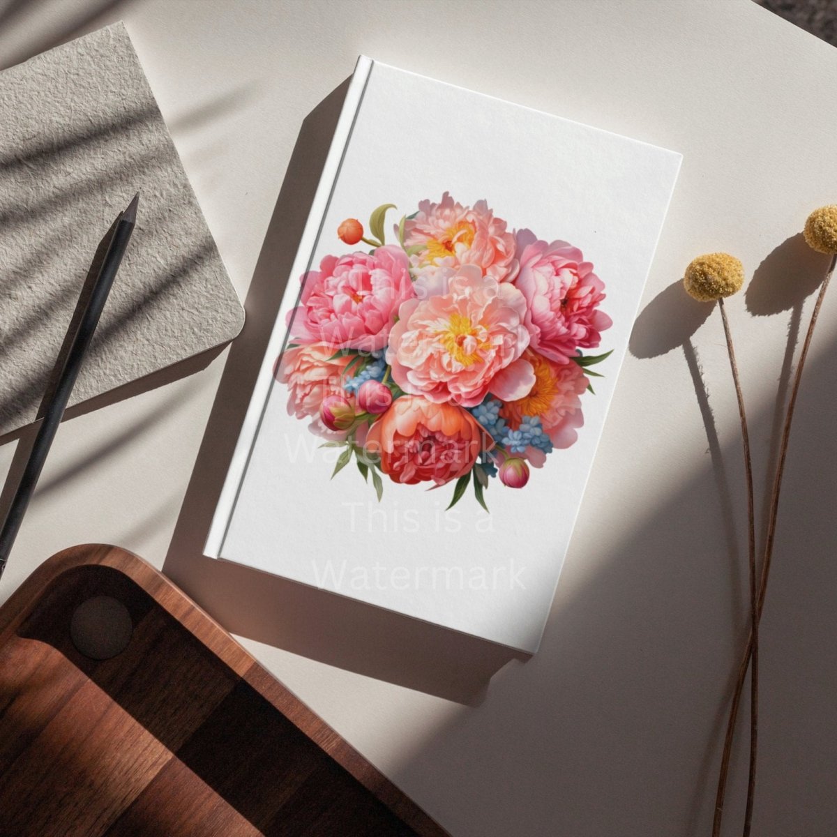 Peony Bouquet Realistic 6x PNG Clip Art Bundle Illustration Sublimation Design Invitation Card Crafting T-Shirt Clipart Wedding Design - Everything Pixel