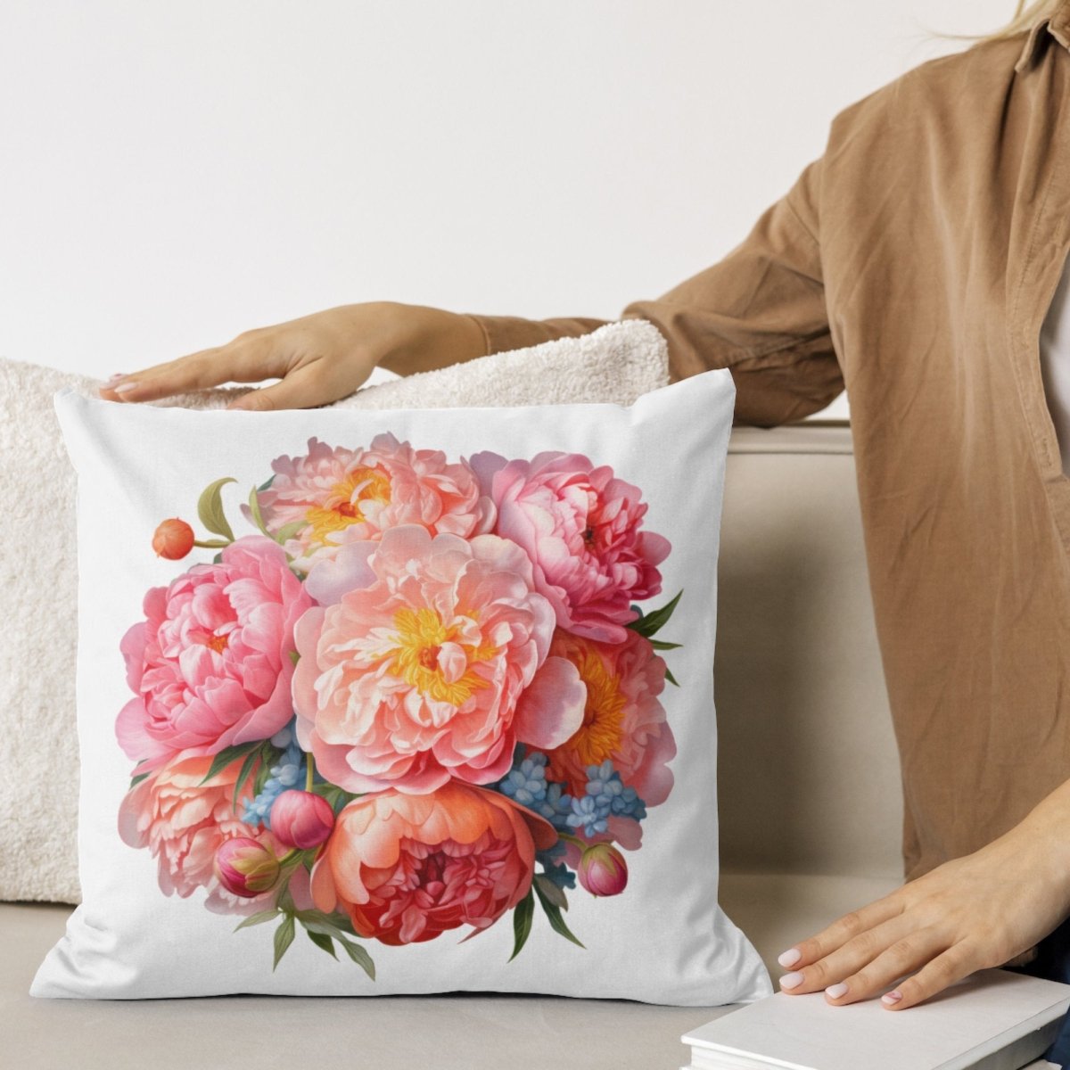 Peony Bouquet Realistic 6x PNG Clip Art Bundle Illustration Sublimation Design Invitation Card Crafting T-Shirt Clipart Wedding Design - Everything Pixel