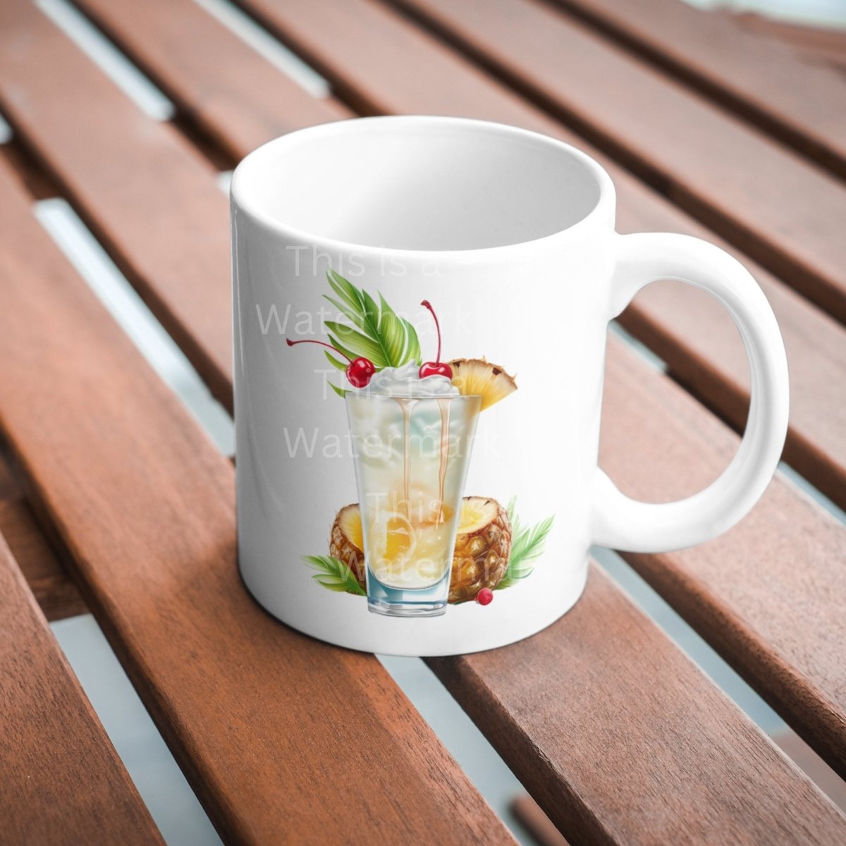Pina Colada Cocktail 6x PNG Clip Art Bundle Classic Summer Cocktail Menu Clipart Digital Illustraions Spirits Summer Beverages Art - Everything Pixel