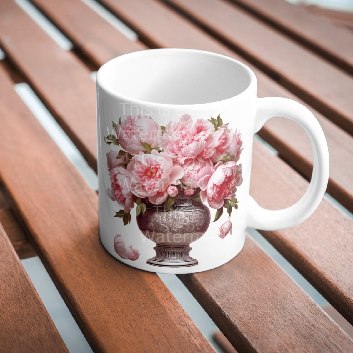 Pink Peonies in Vase 6x PNG Clip Art Bundle Floral Artwork Sublimation Design Invitation Card Crafting T-Shirt Wedding Clipart Scrapbook - Everything Pixel