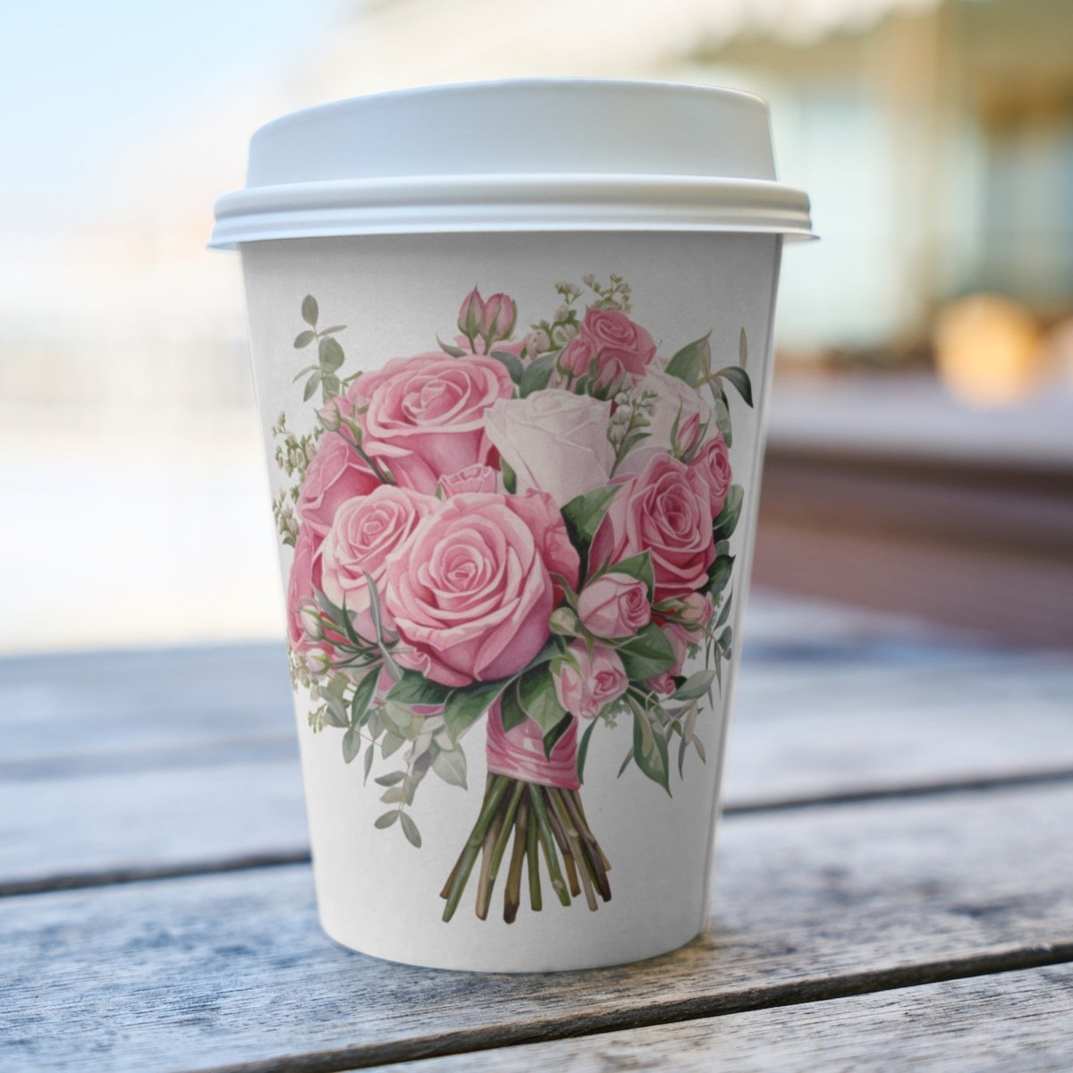 Pink Rose Bouquet PNG Bundle for Sublimation Clipart Bundle Transparent Background Wedding Clipart Mug Digital Download Commercial Use - Everything Pixel