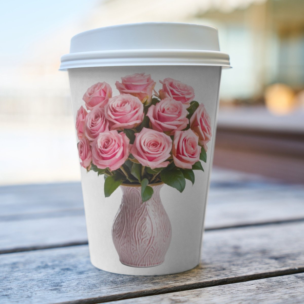 Pink Roses in Vase 6+6 PNG Bundle for Sublimation Clipart - Everything Pixel