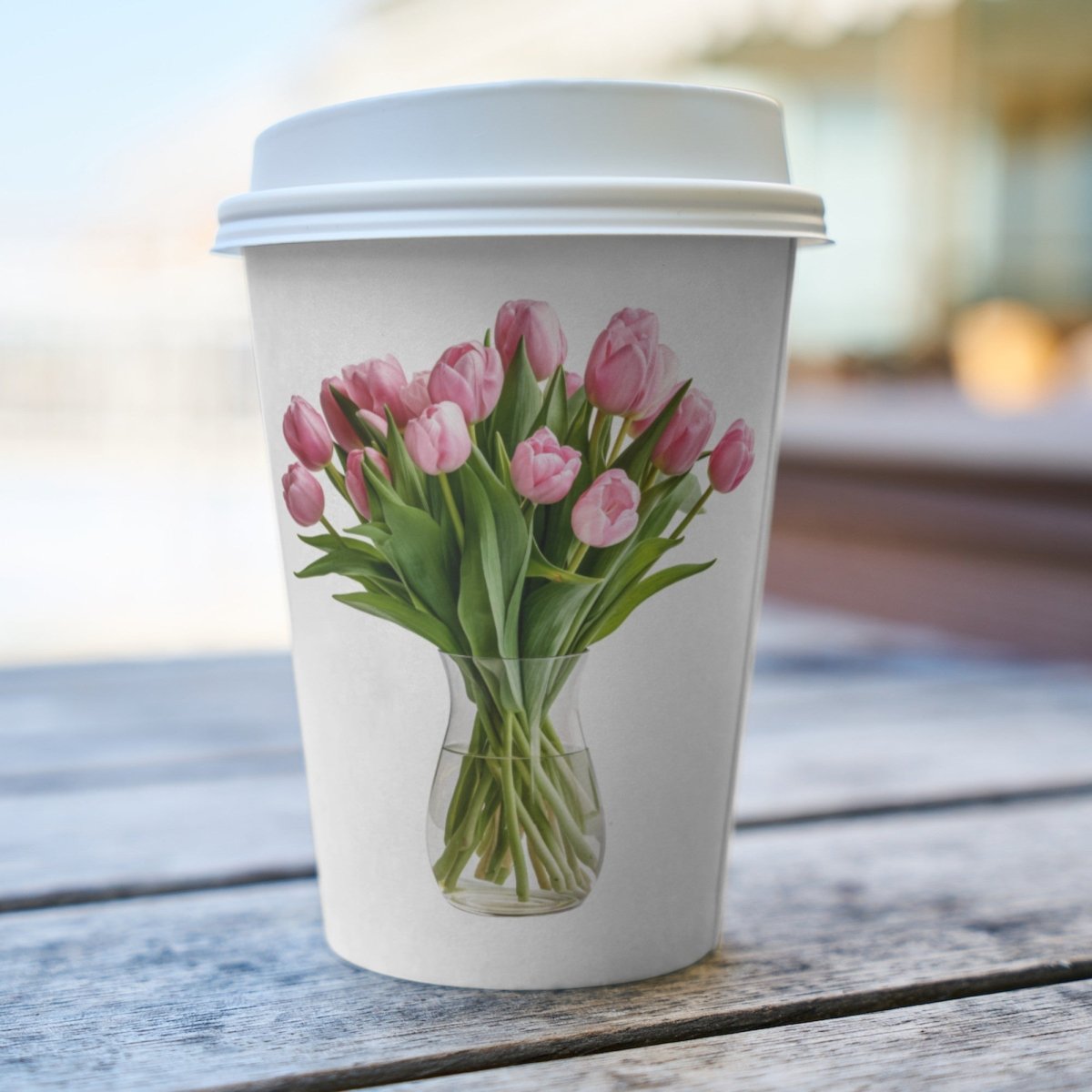 Pink Tulips in Vase 6+6 PNG Clipart Bundle, Transparent Background, Photorealistic - Everything Pixel