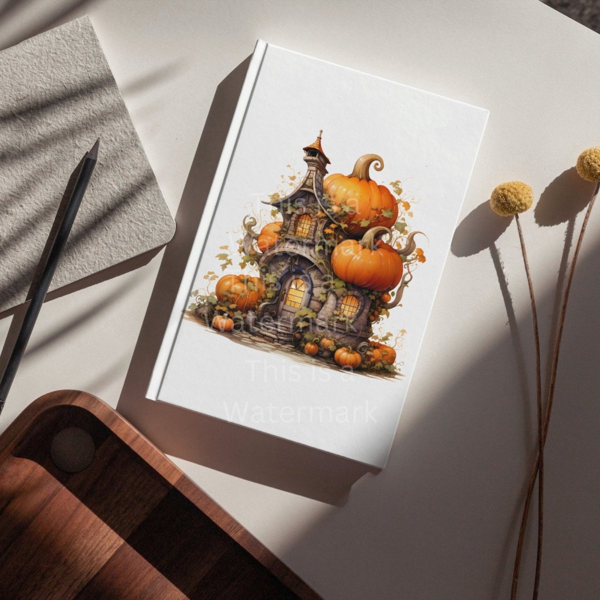 Pumpkin House Clipart 7+7 PNG Bundle Halloween Invitation Card Design Paper Crafting Book Clipart Fairy Cottage Graphics Fantasy Art - Everything Pixel