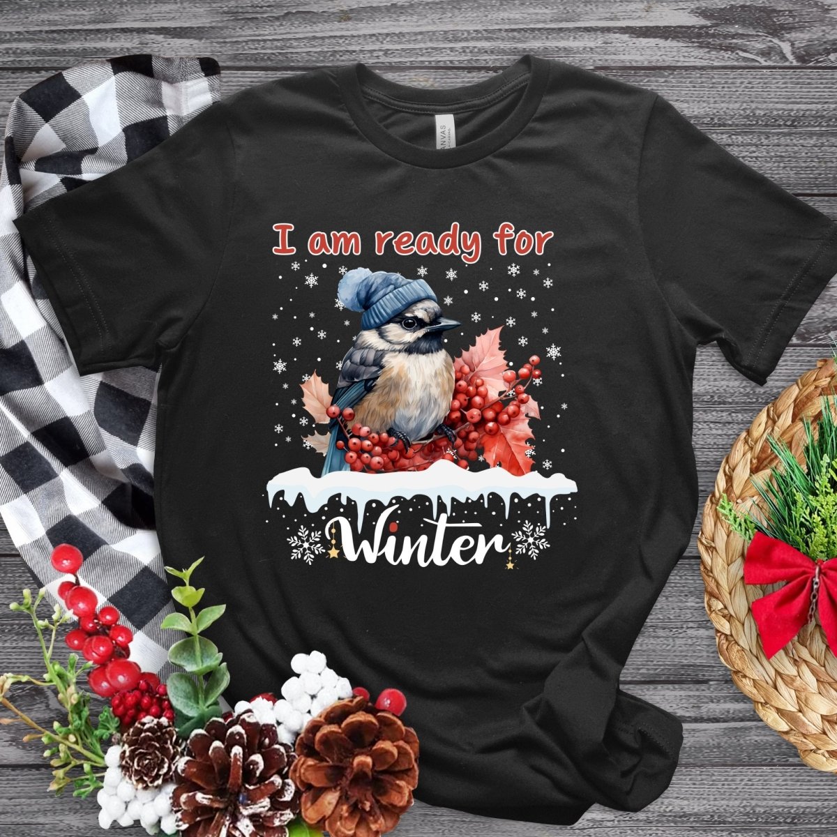 Ready for Winter T-Shirt - High Quality Funny Cute Bird Shirt, Funny Gift  for Bird Lover
