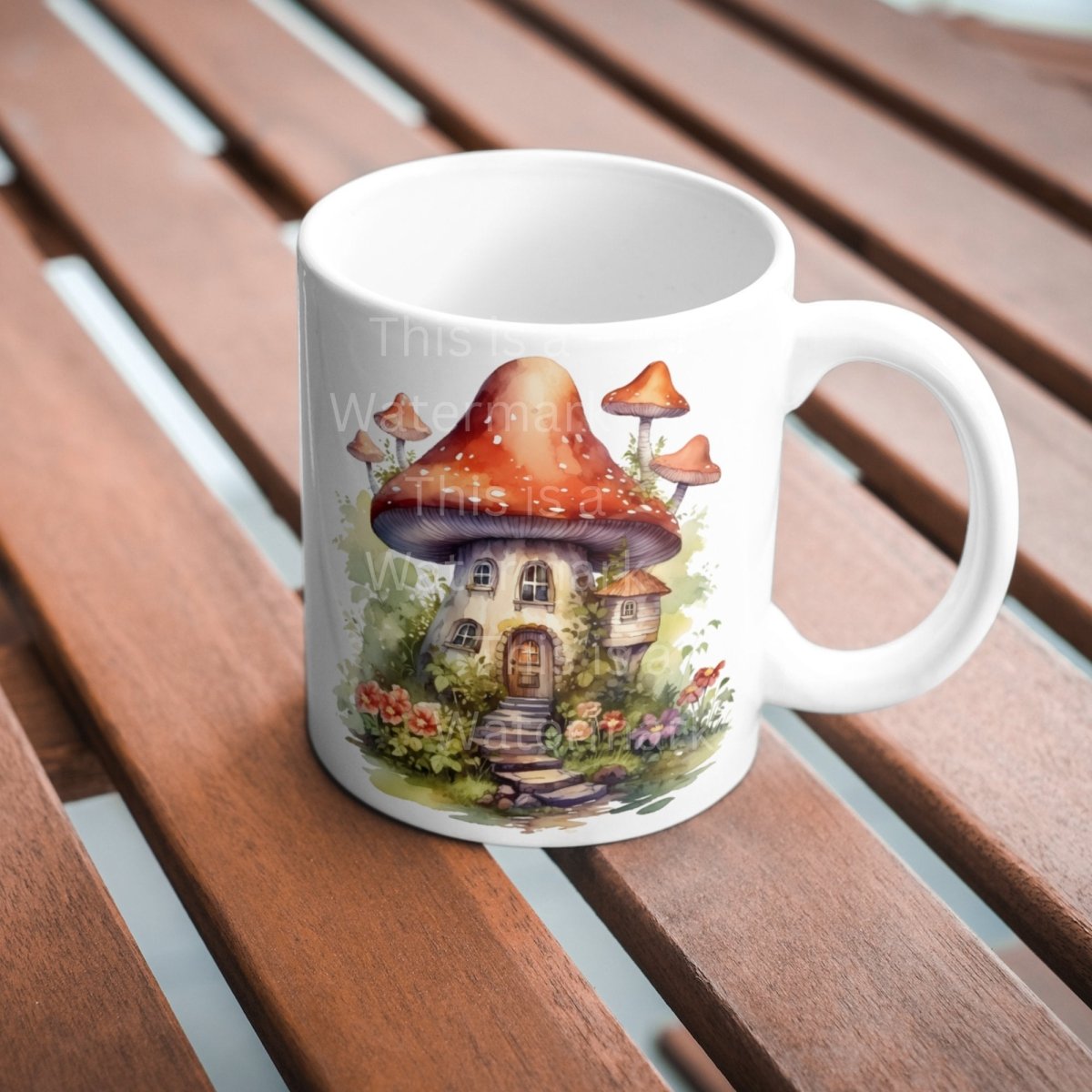 Red Mushroom House 6x PNG Clip Art Bundle Fairy Core Design Card Making Paper Crafting Children Book Clipart Fantasy Novel Graphics - Everything Pixel
