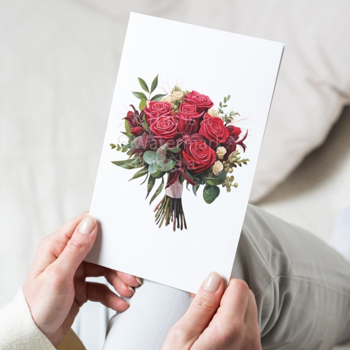 Red Rose Bouquet PNG Bundle for Sublimation Clipart Bundle Transparent Background Wedding Clipart Mug Digital Download Commercial Use - Everything Pixel