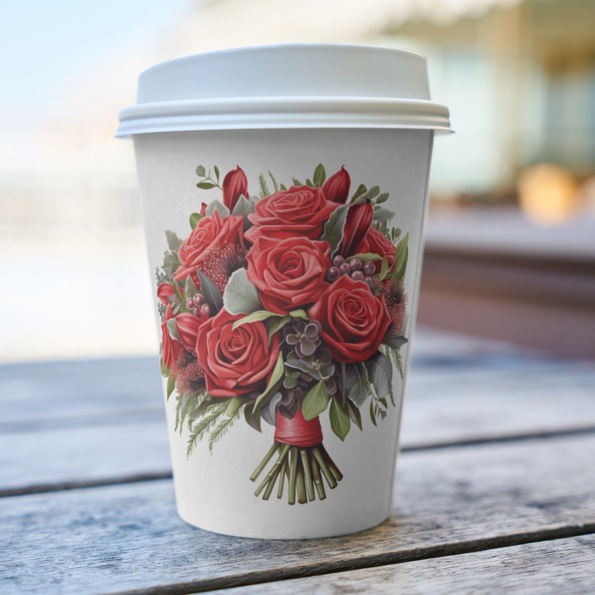 Red Rose Bouquet PNG Bundle for Sublimation Clipart Bundle Transparent Background Wedding Clipart Mug Digital Download Commercial Use - Everything Pixel