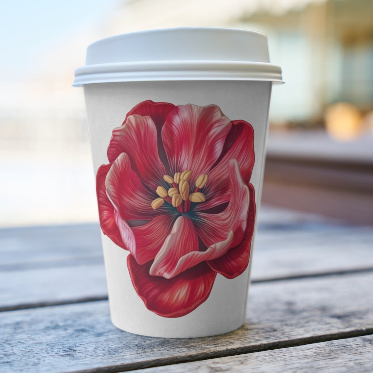 Red Tulip Blossom 6+6 PNG Clipart Bundle, Transparent Background, Photorealistic - Everything Pixel