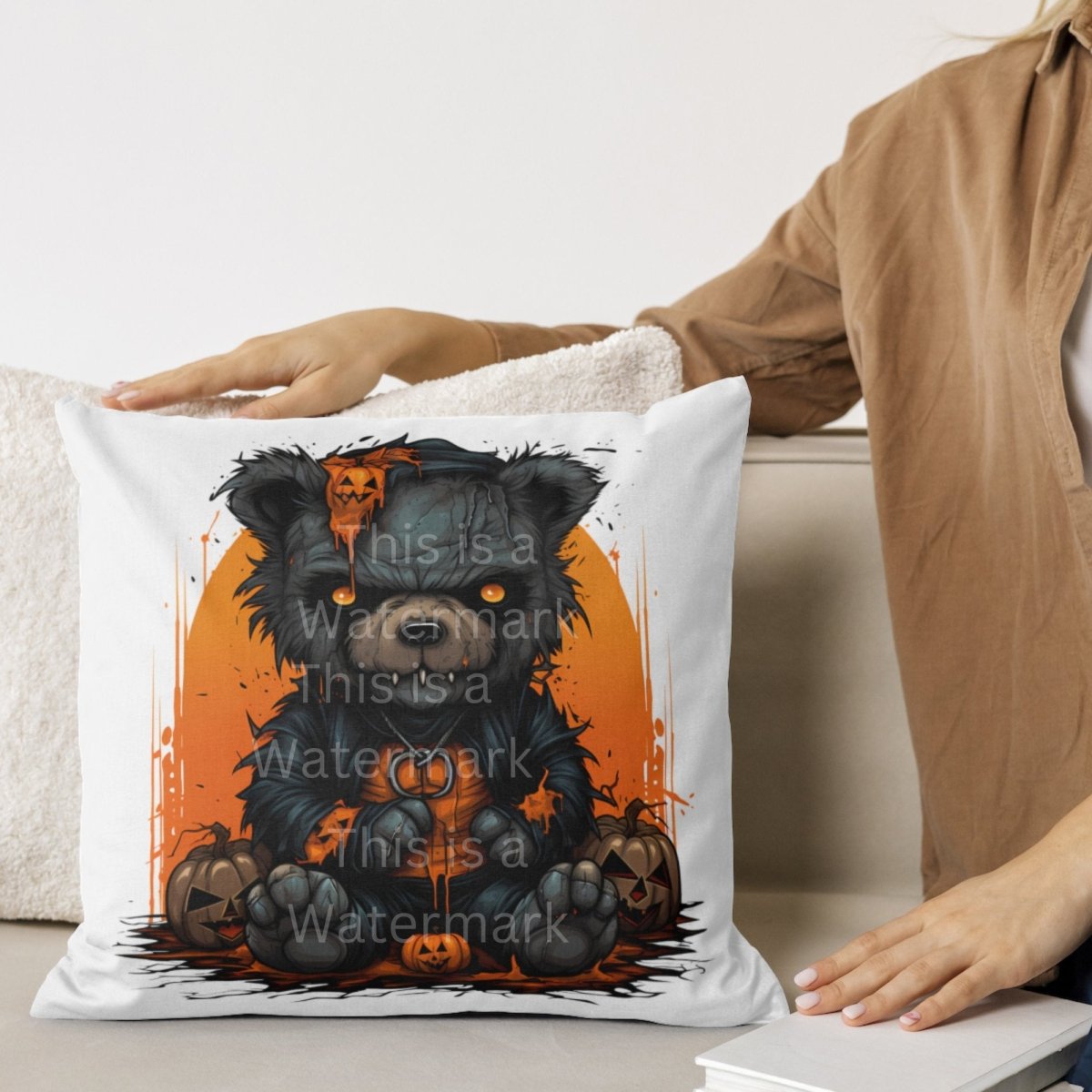 Scary Teddy Bear 7+7 PNG Clip Art Bundle Halloween Evil Teddy Invitation Card Design Paper Crafting Book Clipart T-Shirt Design Graphic - Everything Pixel