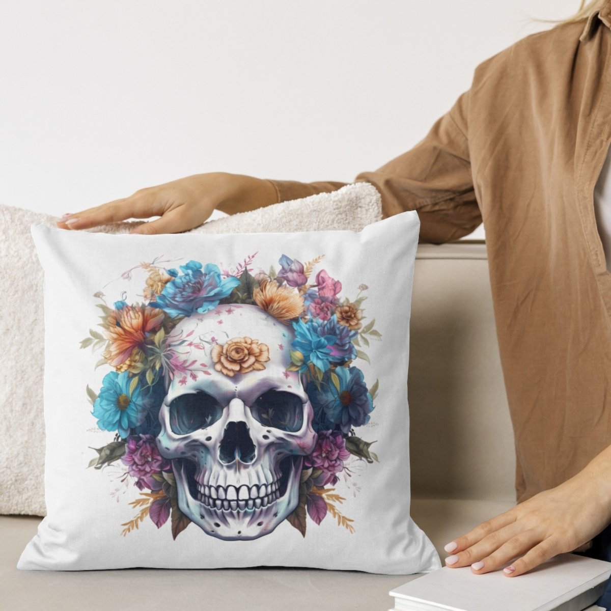 Skull with Flowers PNG Clip Art Bundle Sublimation Tumbler Design Sticker Graphic Card Making Shirt Design Halloween Clipart Cinco de Mayo - Everything Pixel