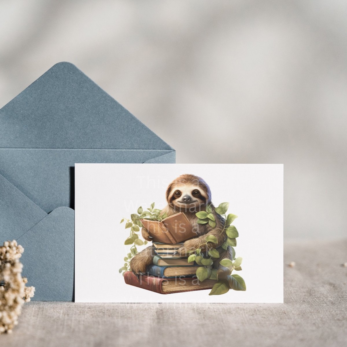 Sloth reading a Book Clipart 7+7 PNG/JPG Bundle Bookworm Card Design Paper Crafting Book Clipart Teacher Graphic Cute Animal Illustration - Everything Pixel