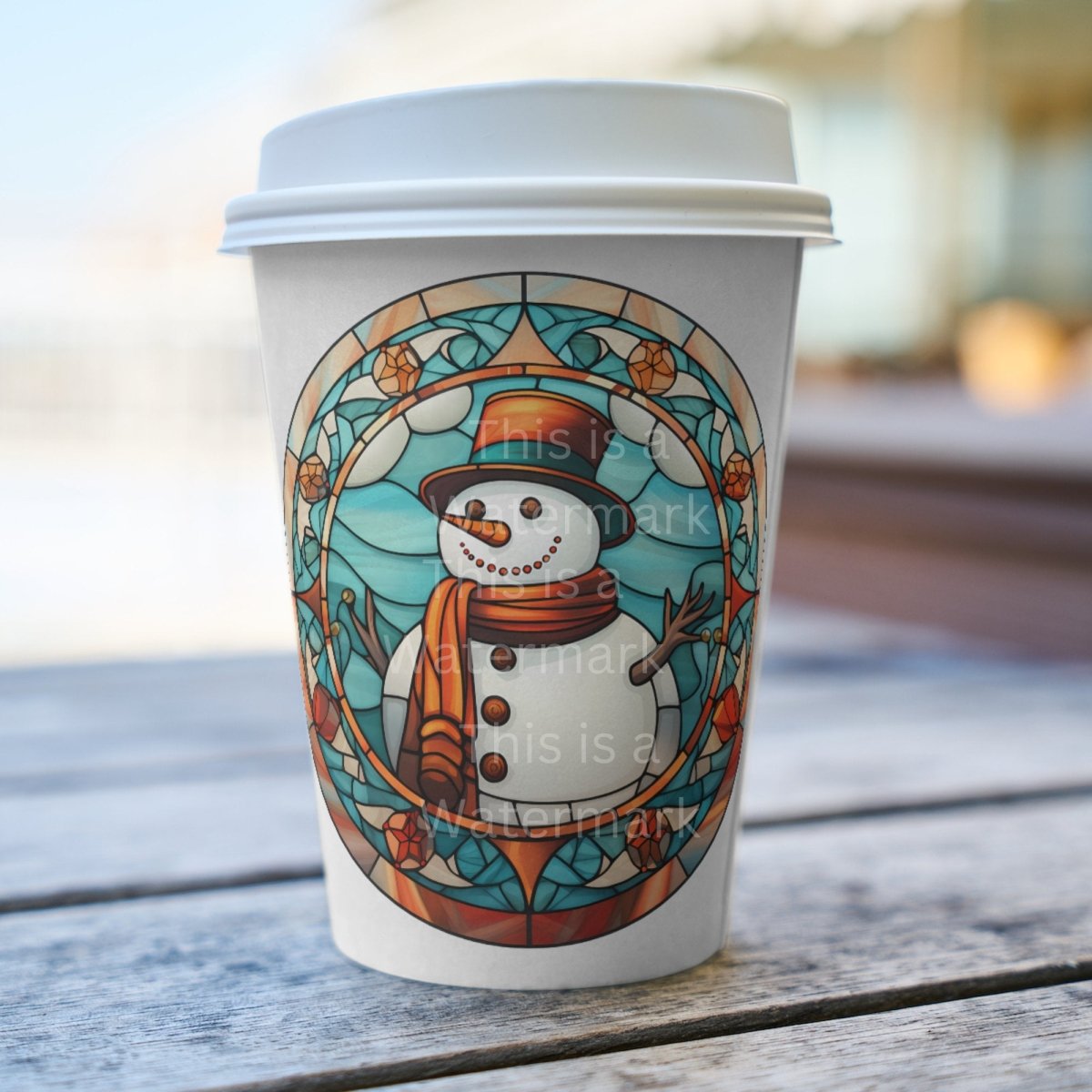 Snowman Stained Glass 7+7 PNG Clip Art Bundle Christmas Decoration Digital Crafts Design Holiday Graphic Clipart Winter Decoration Art - Everything Pixel