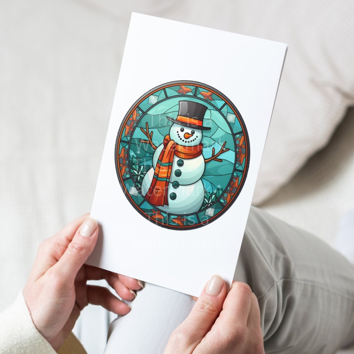 Snowman Stained Glass 7+7 PNG Clip Art Bundle Christmas Decoration Digital Crafts Design Holiday Graphic Clipart Winter Decoration Art - Everything Pixel