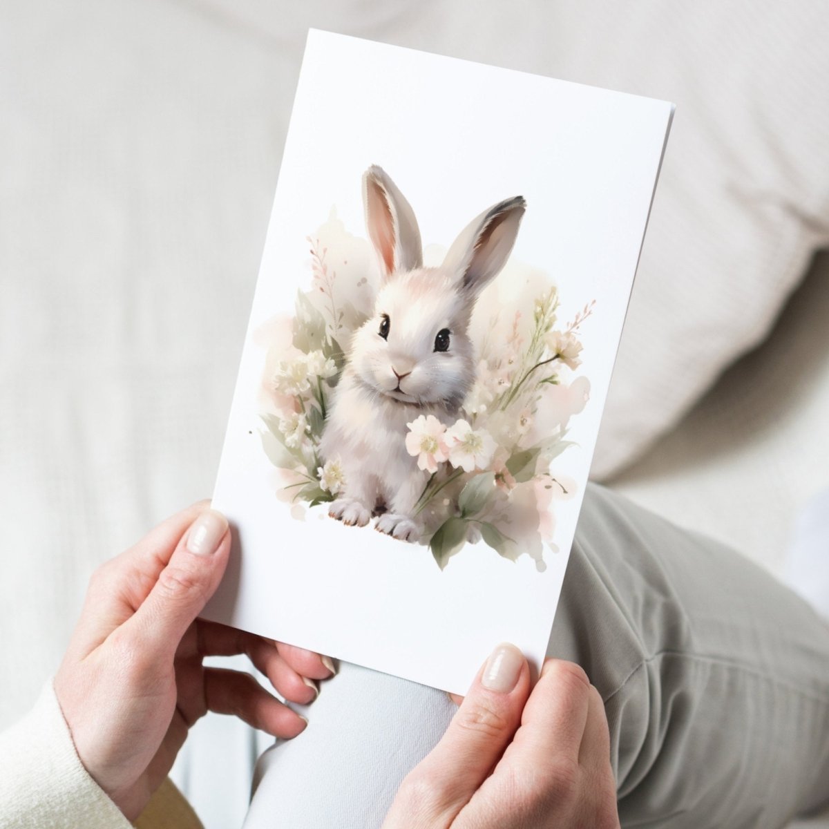 Spring Bunny Cliparts 20 PNG Bundle Pastel Watercolor Easter Bunnies Card Crafting Junk Journal Kit Happy Easter Spring Nursery Graphic - Everything Pixel