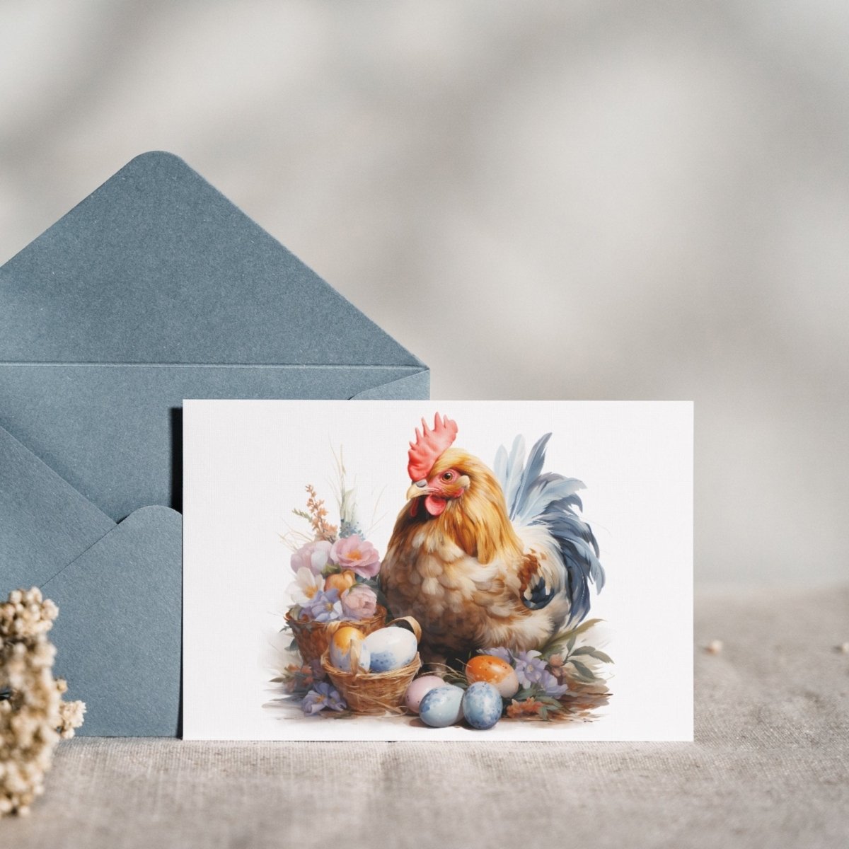 Spring Chicken Watercolor Clipart Bundle - 20 PNGs - Everything Pixel