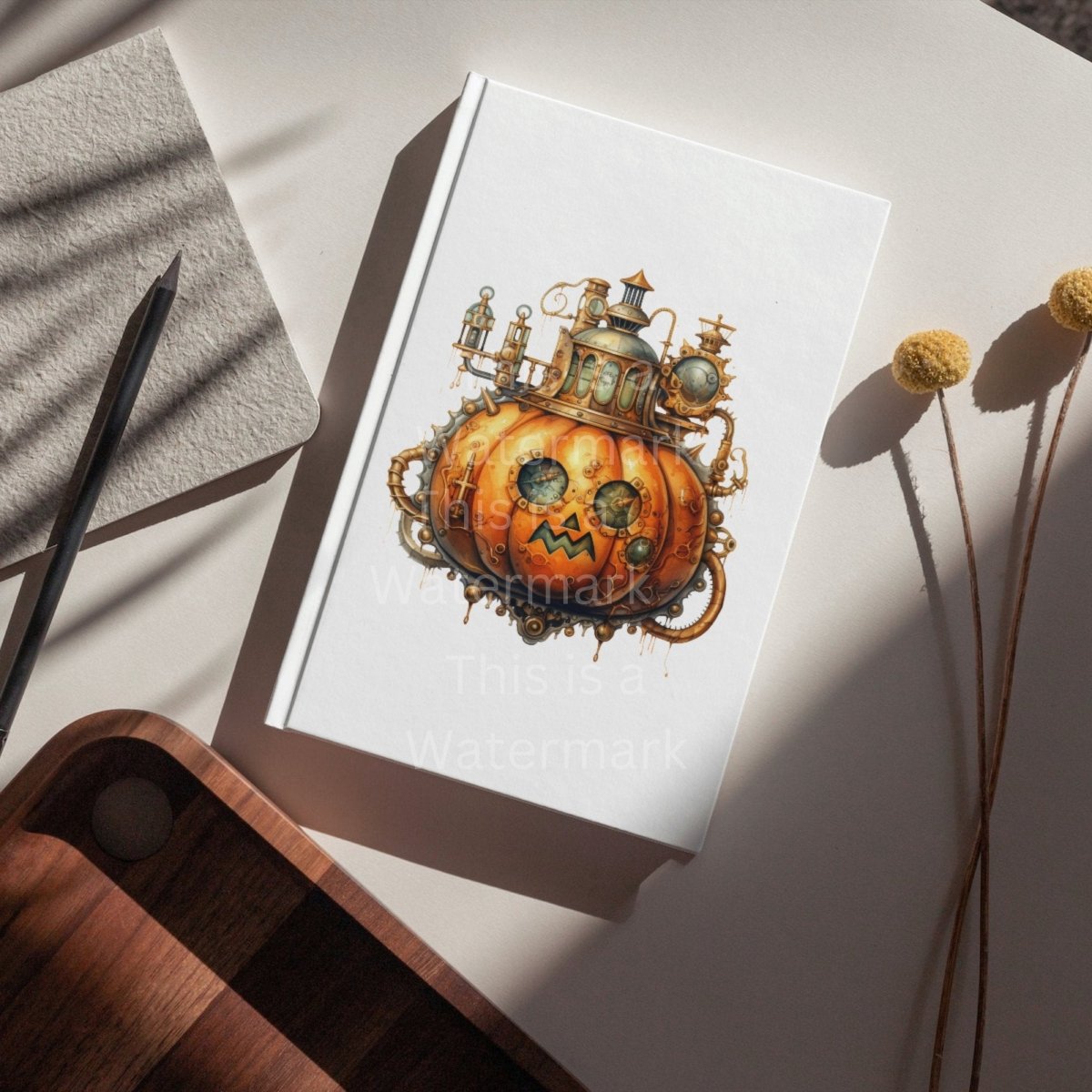Steam Punk Pumpkin Clipart 7+7 PNG/JPG Bundle Halloween Graphic Spooky Paper Craft Autumn Design Junk Journals Industrial Jack-o-Lantern - Everything Pixel