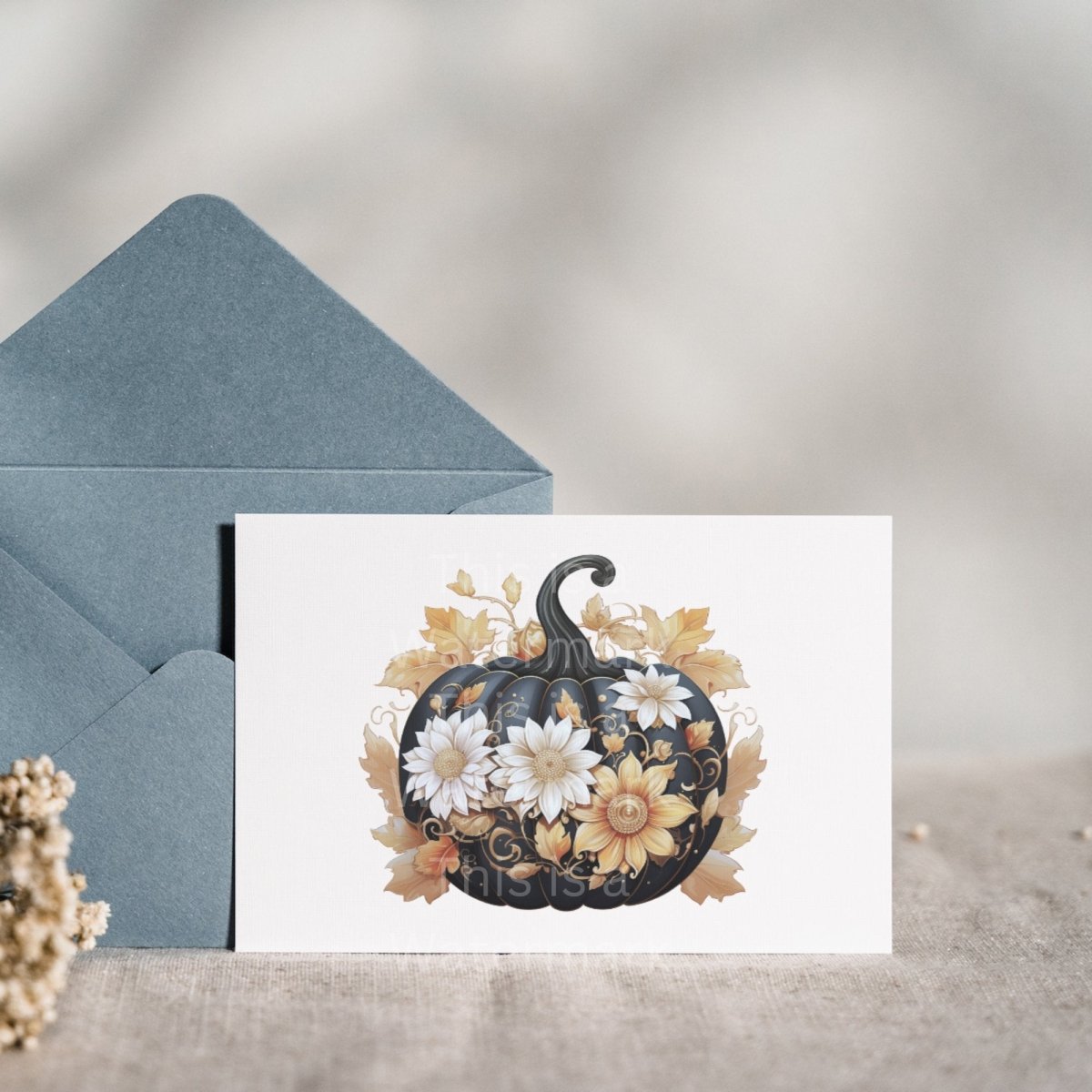Stylish Black and Gold Halloween Clipart 7+7 PNG JPG Halloween Bundle Invitation Card Graphic Paper Crafting Spooky Holiday Graphic - Everything Pixel