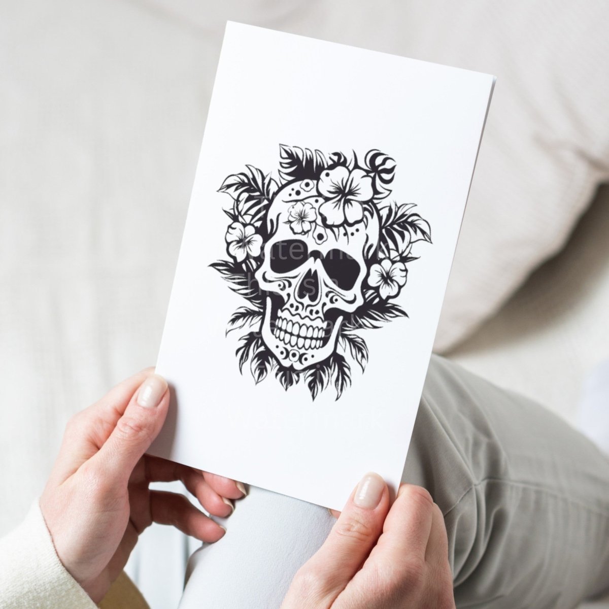 Transparent Skull Tattoo PNG Clip Art Bundle Sublimation Tumbler Design Sticker Graphic Card Making T-Shirt Design Halloween Clipart Gothic - Everything Pixel