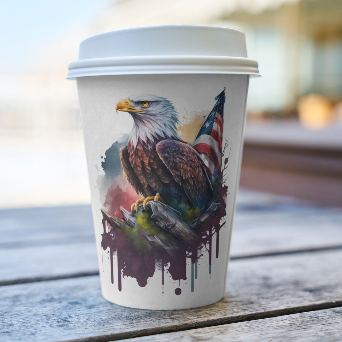USA Patriotic Eagle Flag PNG Clip Art Bundle Sublimation Tumbler Design 4th of July Card Making Shirt Design Independence Day Clipart - Everything Pixel