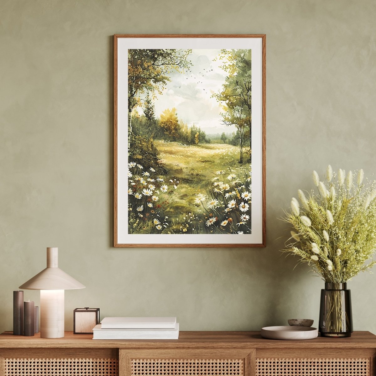 Vintage Birch Woodland Wall Art Print - Everything Pixel