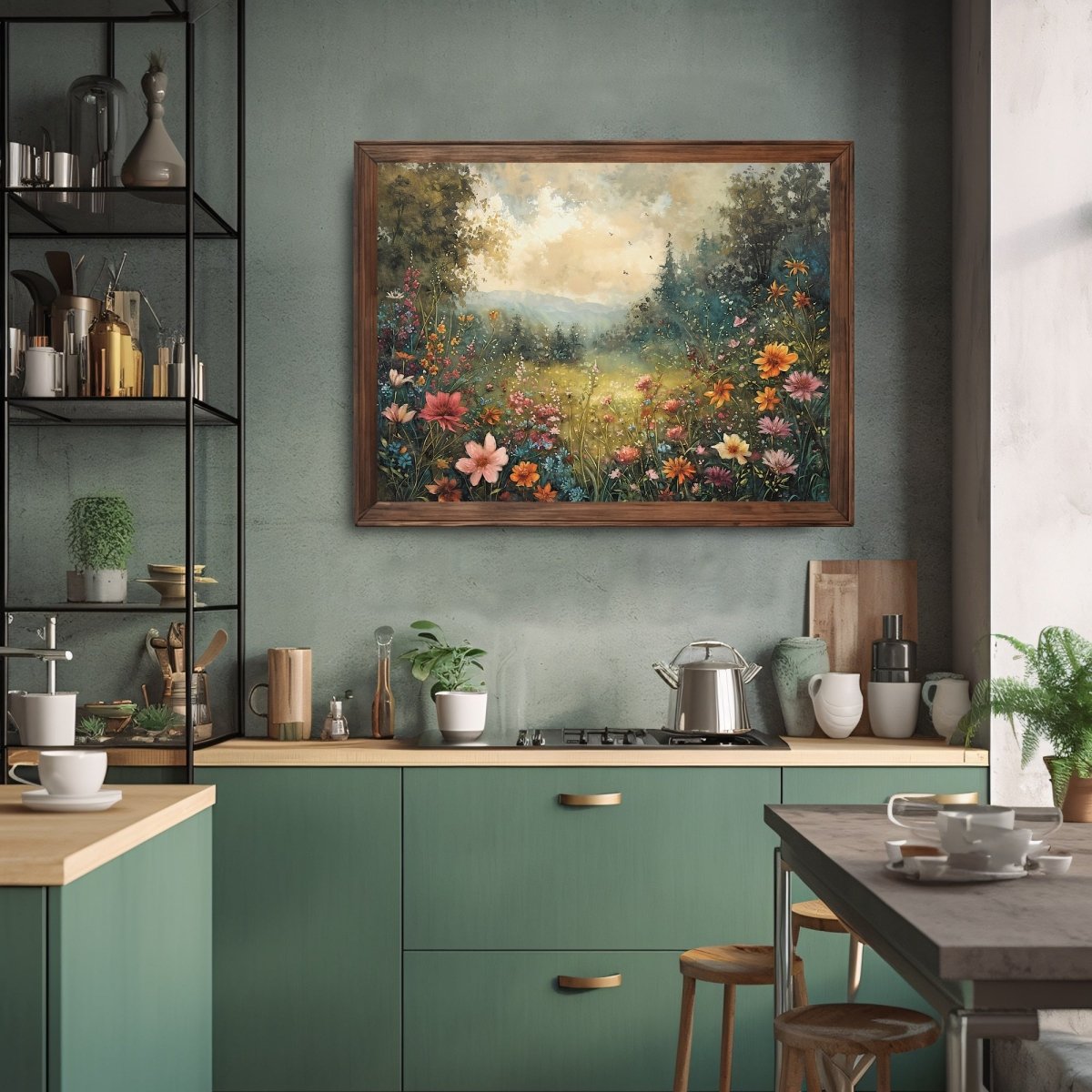 Vintage Woodland Landscape Wall Art Print - Everything Pixel