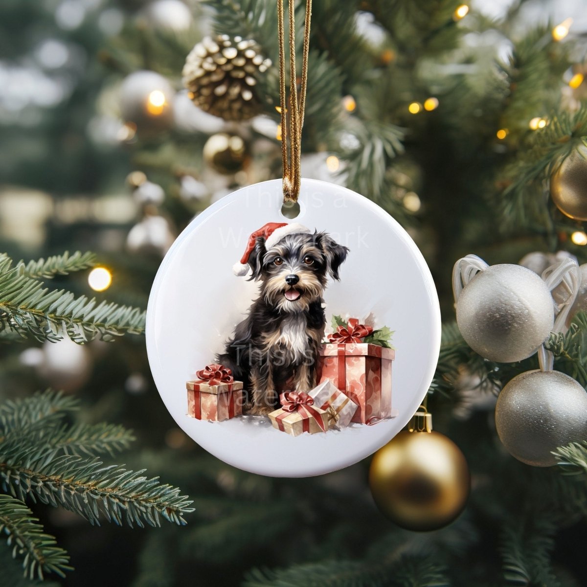 Watercolor Christmas Dogs Clipart 20 PNG Bundle Sublimation Graphic Seasonal Winter Animal POD Design Santa Hat Dog Clipart Dog Breeds - Everything Pixel