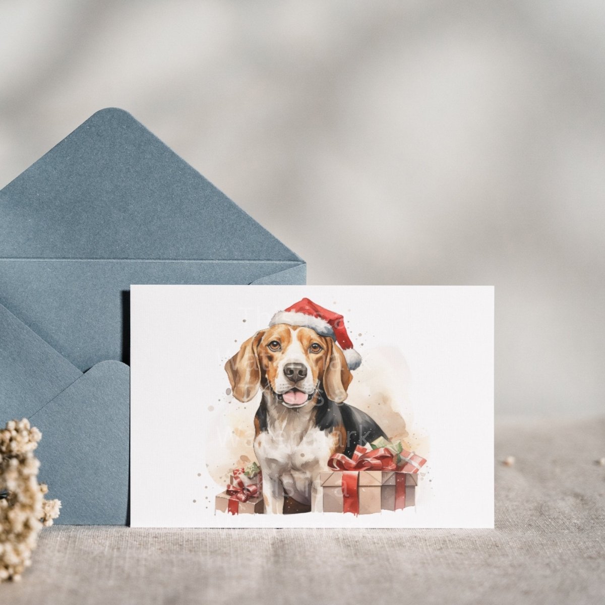Watercolor Christmas Dogs Clipart 20 PNG Bundle Sublimation Graphic Seasonal Winter Animal POD Design Santa Hat Dog Clipart Dog Breeds - Everything Pixel