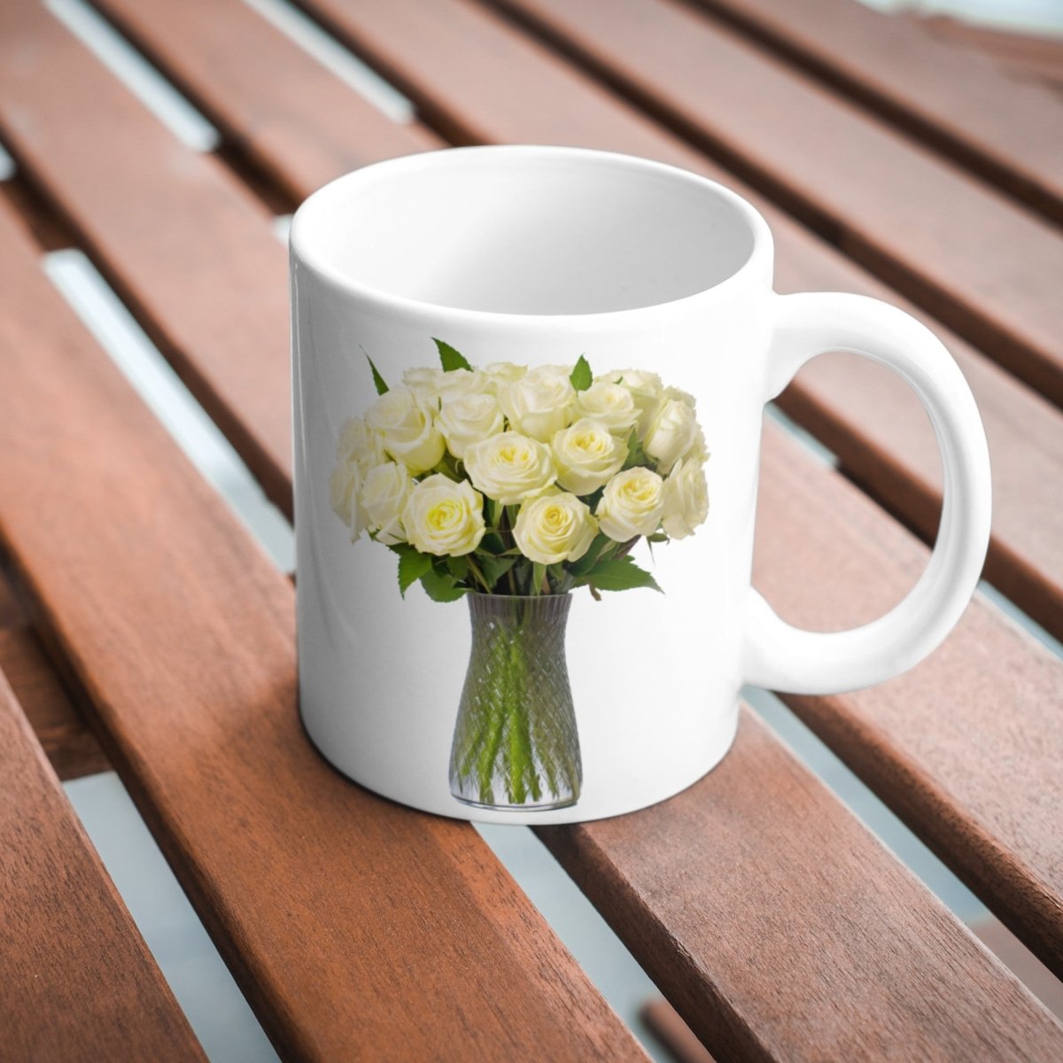 White Roses in Vase 6+6 PNG Bundle for Sublimation Clipart - Everything Pixel