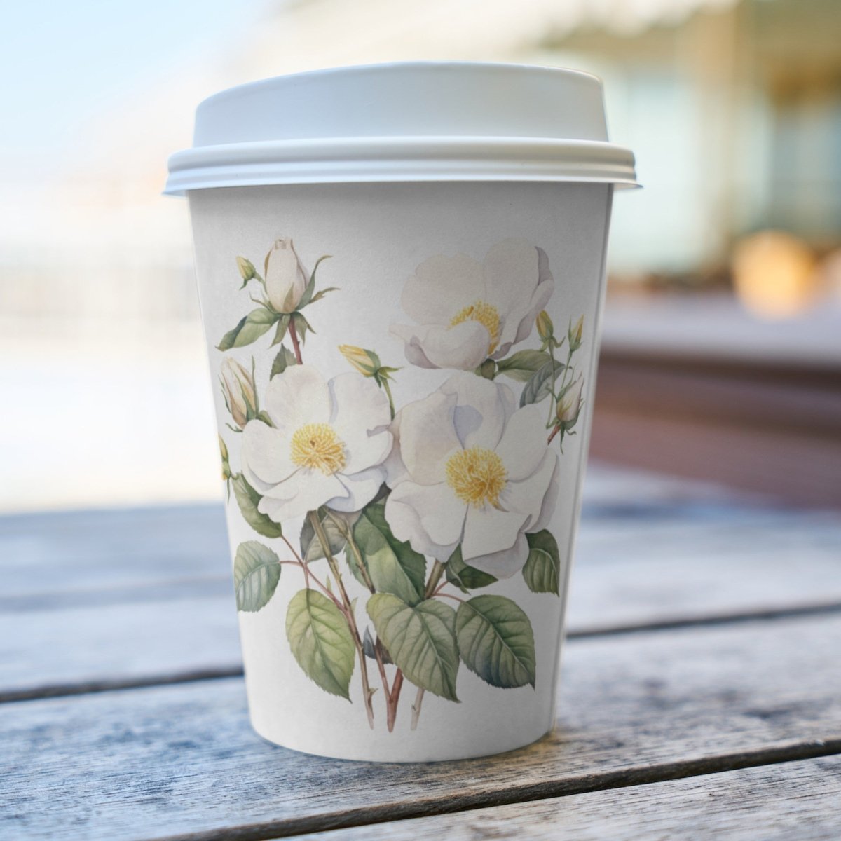 White Wild Rose PNG Bundle for Sublimation Clipart Bundle Transparent Background Wedding Clipart Mug Digital Download Commercial Use - Everything Pixel