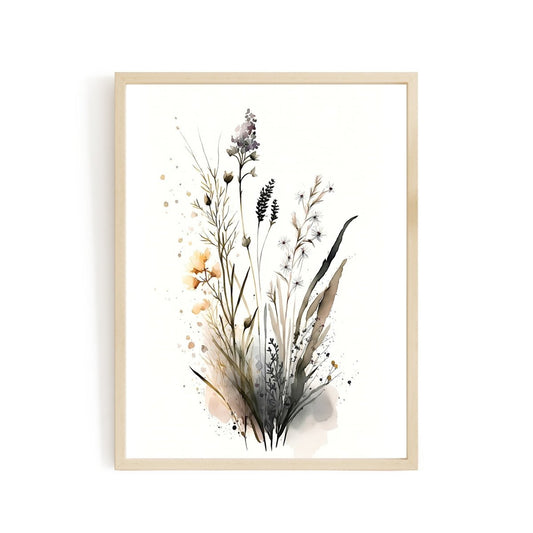 Wildflower nursery print boho floral botanical decor vintage flower - Everything Pixel