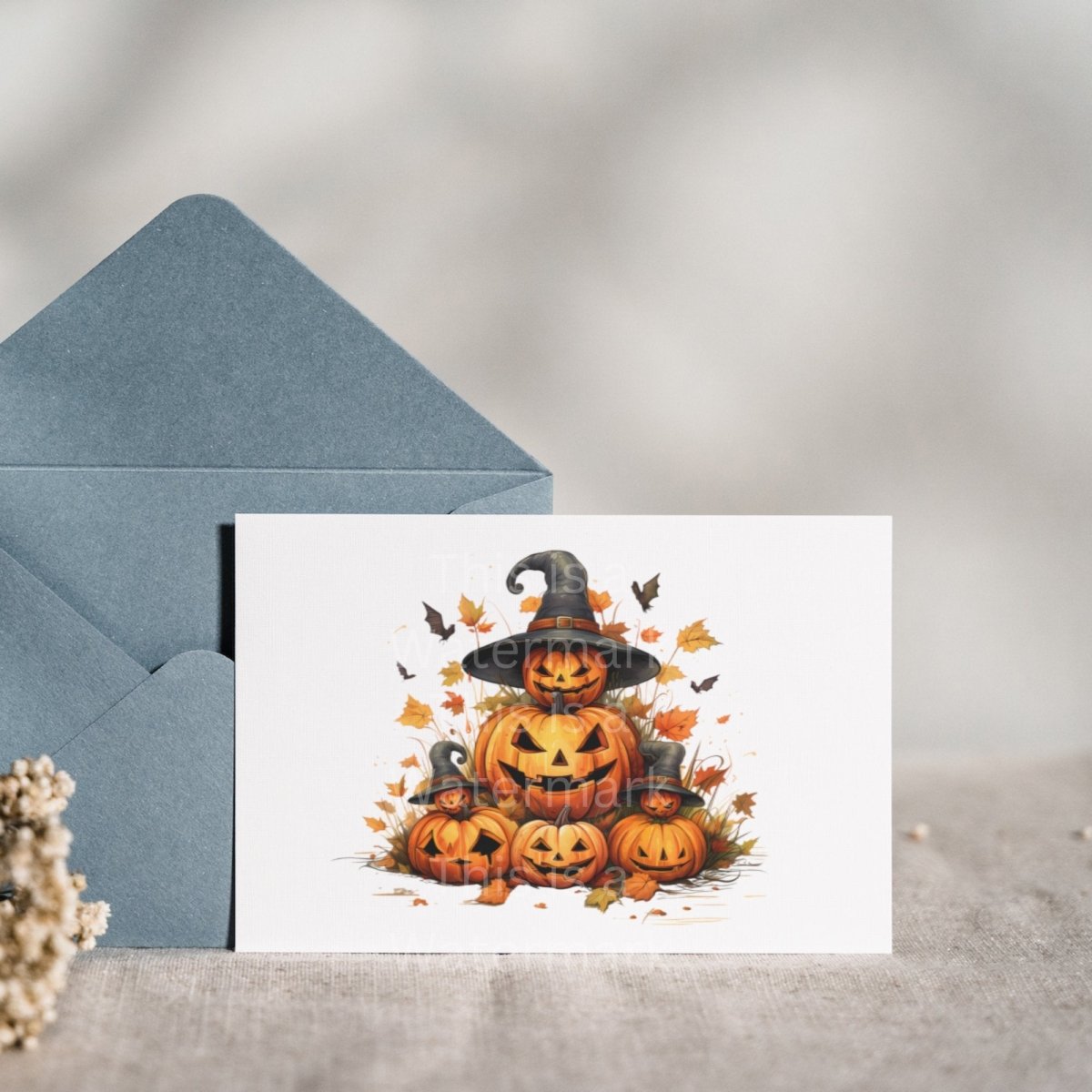 Witchy Halloween Pumpkins 7+7 PNG Clip Art Bundle Halloween Invitation Card Design Paper Crafting Book Clipart Jack-o-Lantern Graphics - Everything Pixel