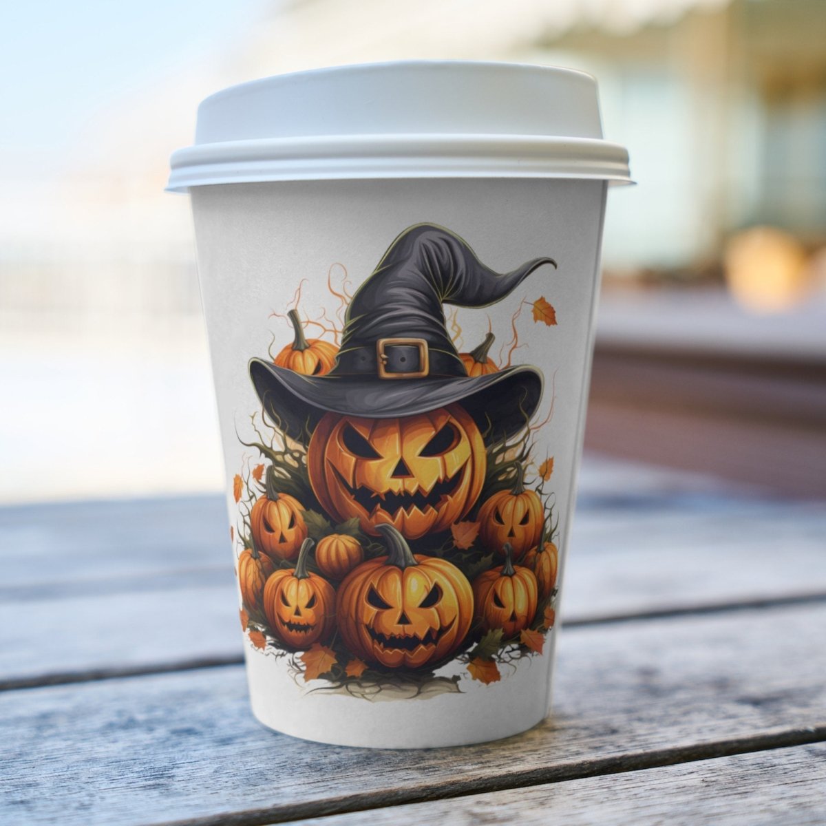 Witchy Halloween Pumpkins 7+7 PNG Clip Art Bundle Halloween Invitation Card Design Paper Crafting Book Clipart Jack-o-Lantern Graphics - Everything Pixel