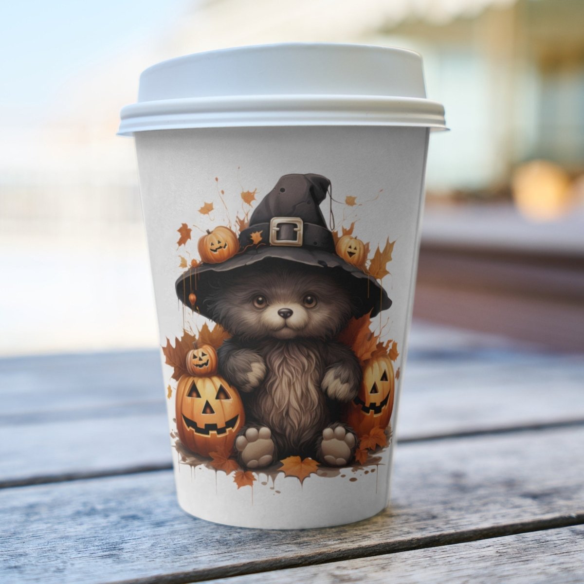 Witchy Halloween Teddy Bear 7+7 PNG Clip Art Bundle Invitation Card Design Paper Crafting Book Clipart Halloween Children Novel Graphics - Everything Pixel
