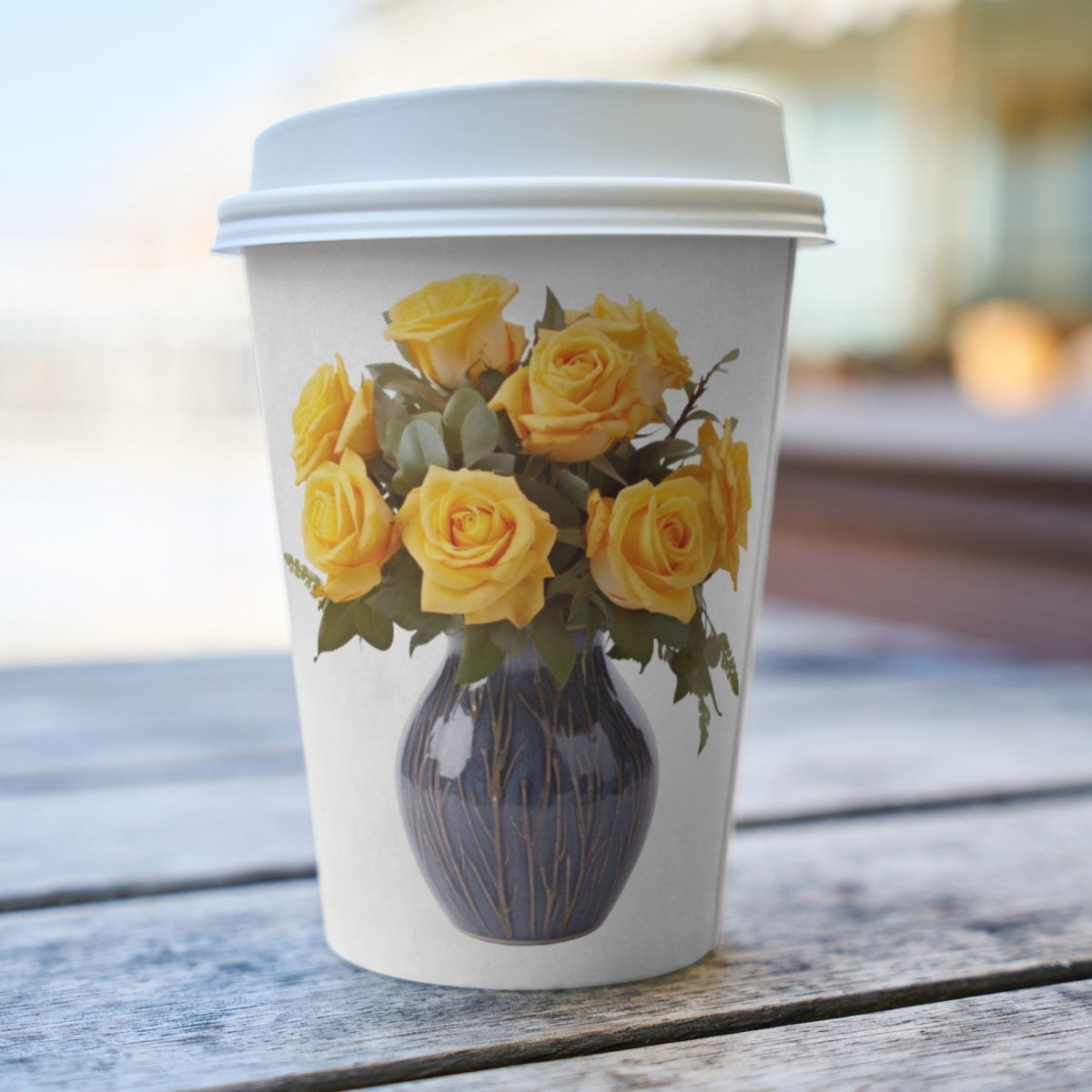 Yellow Roses in Vase 6+6 PNG Bundle for Sublimation Clipart - Everything Pixel