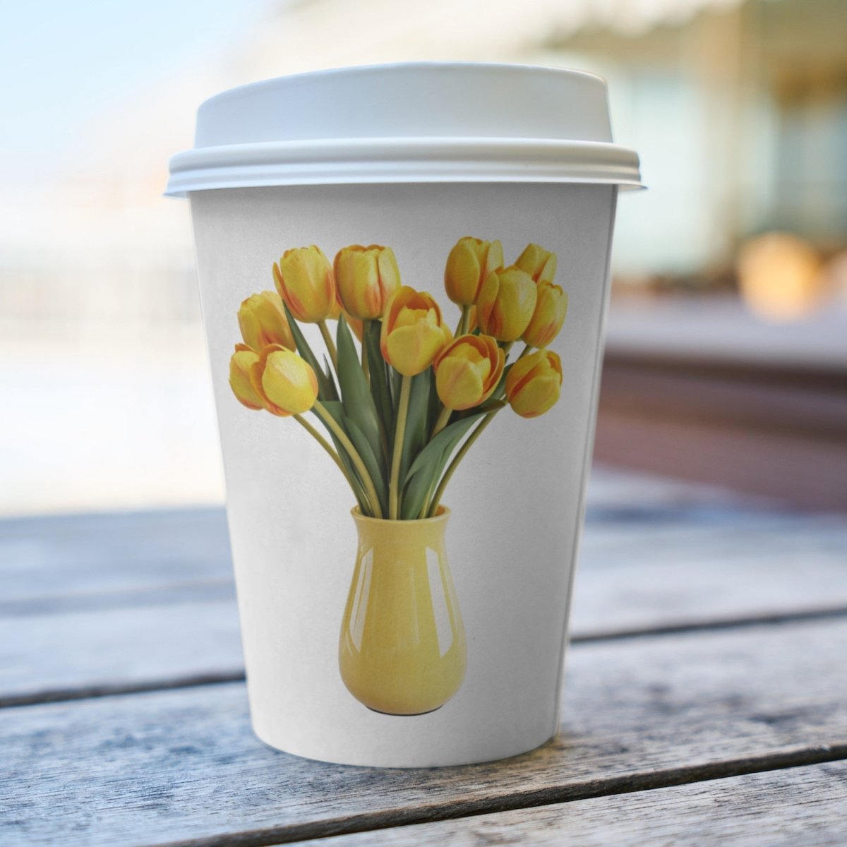 Yellow Tulips in Vase 6+6 PNG Clipart Bundle, Transparent Background, Photorealistic - Everything Pixel