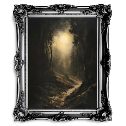 Haunting Forbidden Forest Wandbild - Zauberhafte Mystische Dekoration