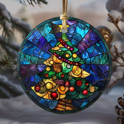 Christmas Ornaments 20 Options Ceramic Ornaments with Stained Glass Look (no relief) Festive Christmas Tree Decor Religious Decor - Everything Pixel