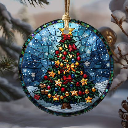 Christmas Ornaments 20 Options Ceramic Ornaments with Stained Glass Look (no relief) Festive Christmas Tree Decor Religious Decor - Everything Pixel