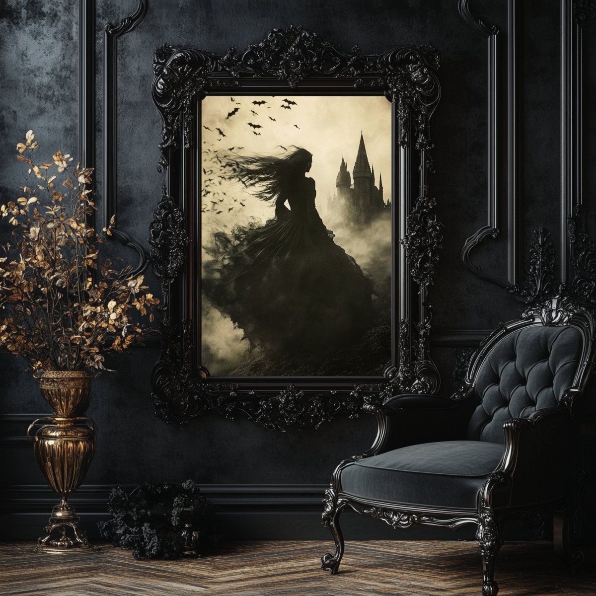 Dark Fairytale Witch & Gothic Castle Wall Art - Dark Fairytale Home Decor - Everything Pixel