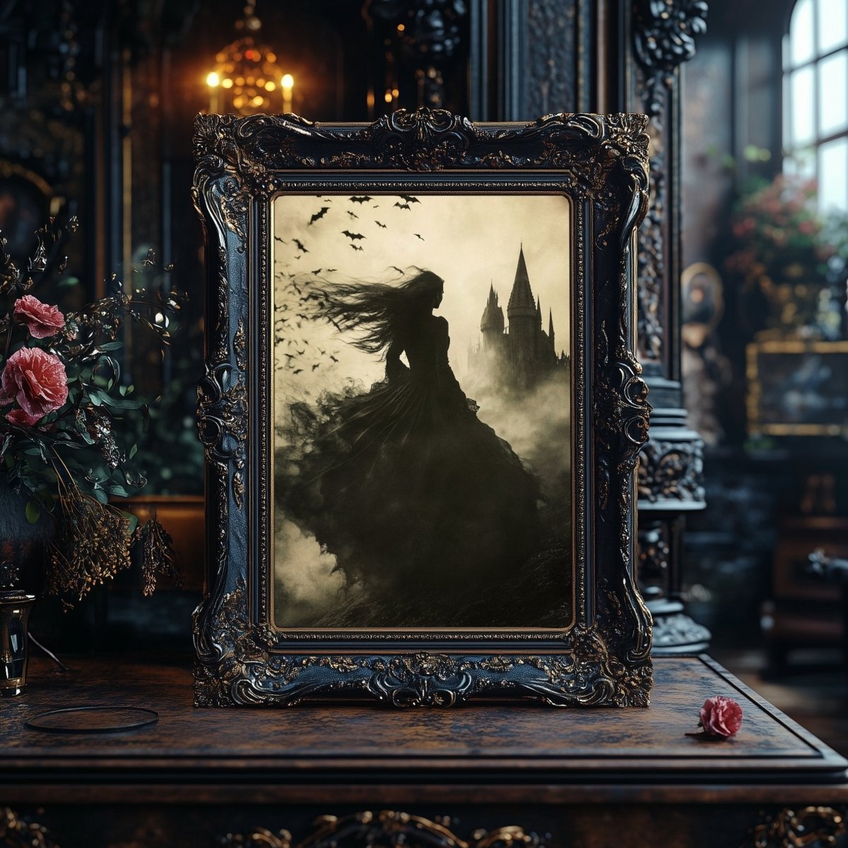 Dark Fairytale Witch & Gothic Castle Wall Art - Dark Fairytale Home Decor - Everything Pixel