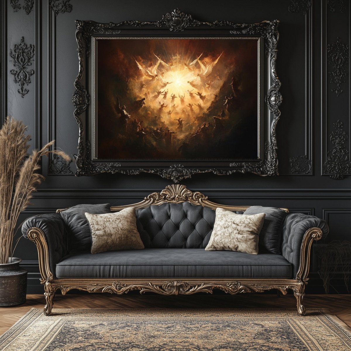 Ethereal Souls Ascension Wall Art Print – Angelic Transformation & Celestial Light Artwork - Everything Pixel