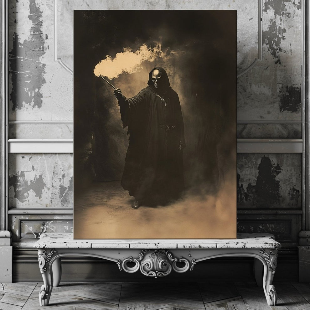 Gothic Dark Wizard Canvas - Enchanted Witchcore Wall Decor – Everything ...