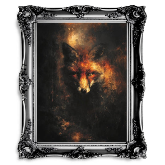 Reynard Fox Wall Art Print - Gothic Folklore Fantasy Decor - Everything Pixel