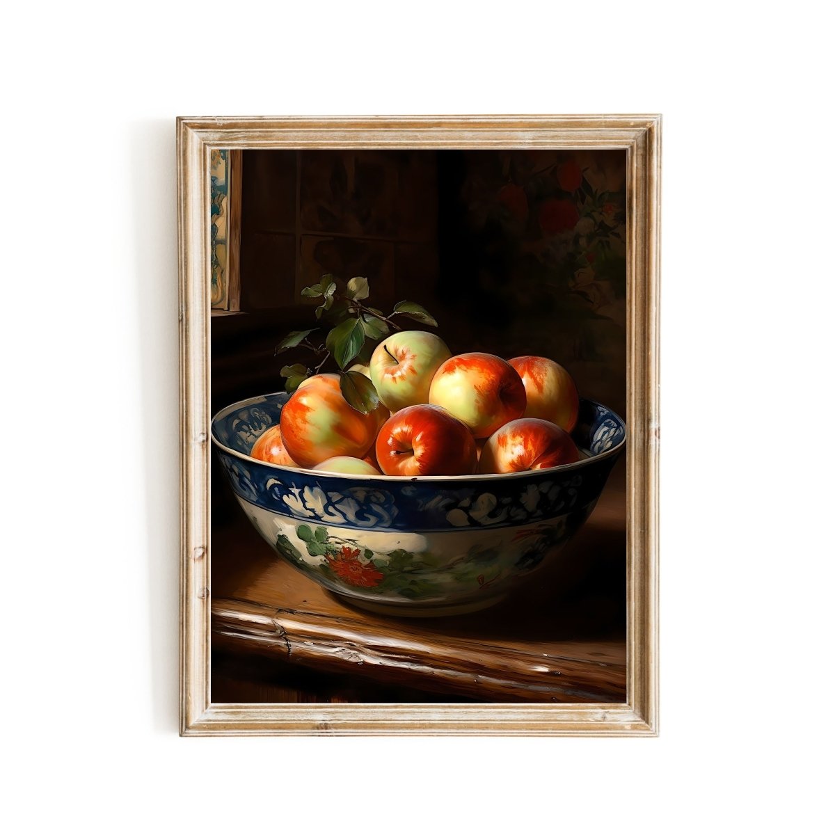 Apples Country Kitchen Still Life Vintage Wall Art Farmhouse Kitchen Decor - Everything Pixel