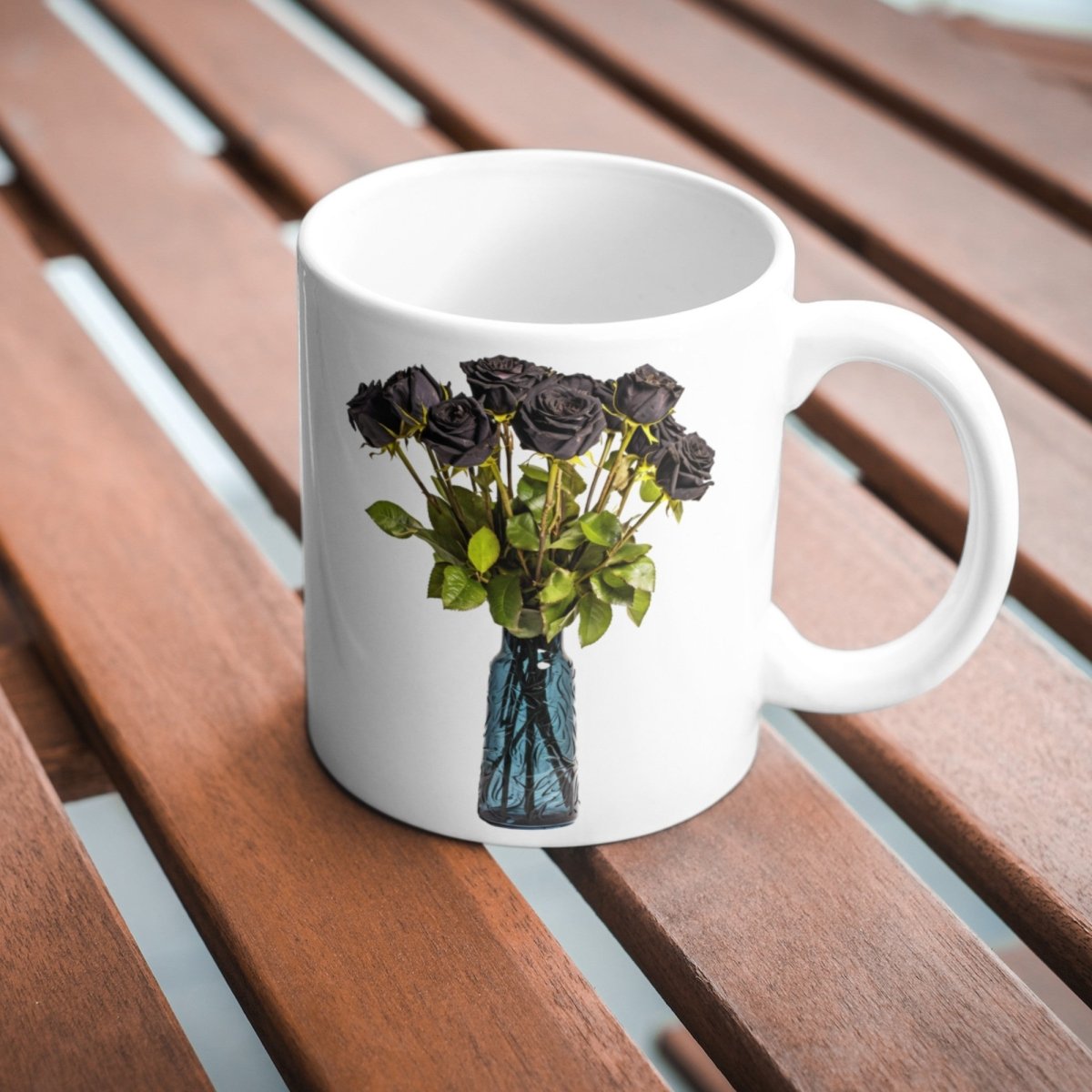 Black Roses in Vase 6+6 PNG Bundle for Sublimation Clipart - Everything Pixel
